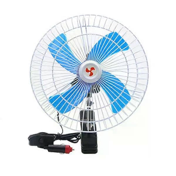 10\" DC12V Bil Elektrisk Ventilator Bærbar Med Klips Sommer Luftkøling Lav Støj Bil Luftventilator Tilbehør 2