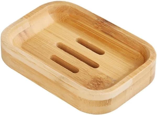 Tvålfat i trä (1 st) - Perfekt för köket, sovrummet, badkaret, duschen och andra rum - 11,5 x 8 x 2 cm