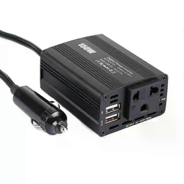 Bilstrømomformer 12V til 220V cigarettænderstik 230V spændingsomformer USB universalstik biltilbehør C3