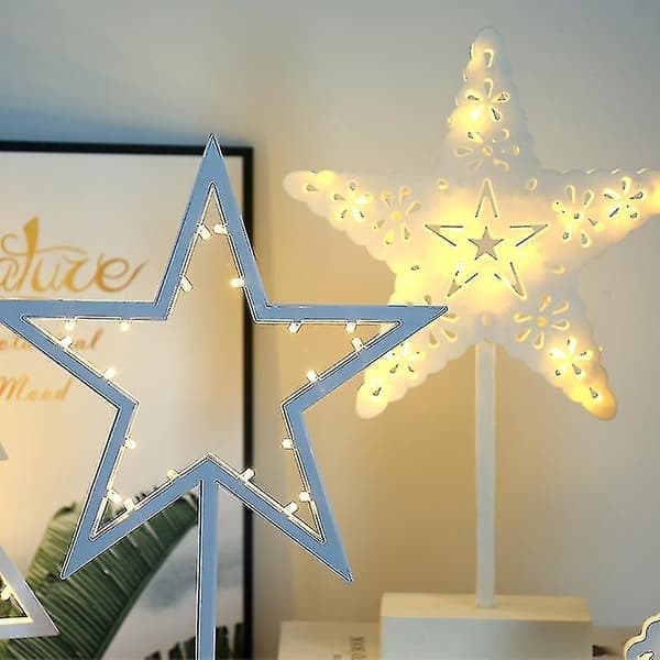 LED stjerne bordlampe 29 cm bordlampe vindusdekorasjon stjerne