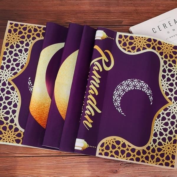 Eid Mubarak Ramadan Bordløper 71*14 tommer Muslimsk Ramadan Duk Islamsk Eid Adha Duk Eid Duk Trekk Dekorasjon
