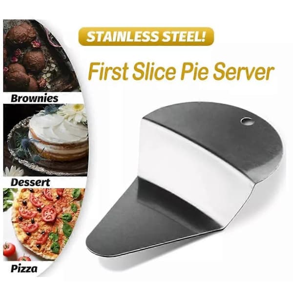 Första skivan pajspatel, triangulär pajskärare, professionell pizzatårtserver 3pcs