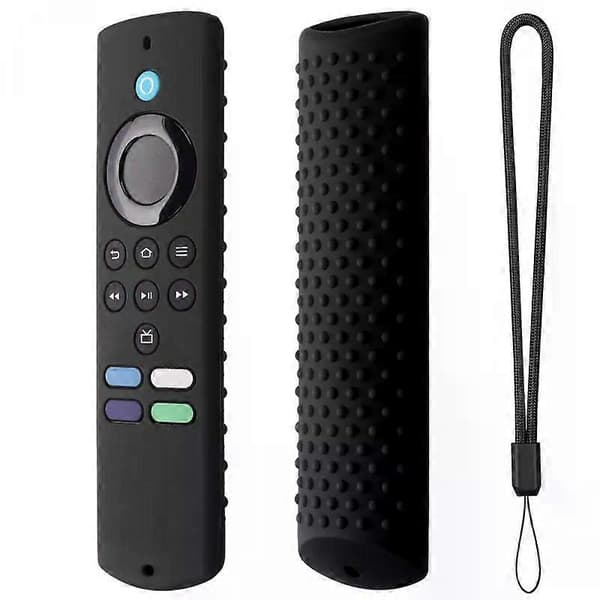 1 st skyddsfodral för Amazon Alexa Fire TV Stick Lite 2021 fjärrkontroll stötsäkert silikonfodral Midnight Blue