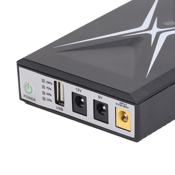 Mini UPS Batteribackup 10400mAh Uafbrydelig Strømforsyning til Overvågningskamera Router WiFi