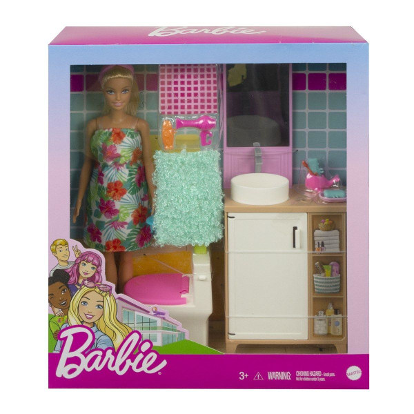 Barbie Room & Doll  Bathroom