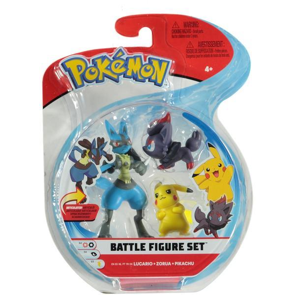 Pokemon Battle 3-Pack Pikachu, Zorua & Lucario