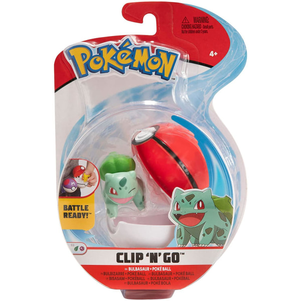 Pokémon Clip N Go Bulbasaur & Pokeball