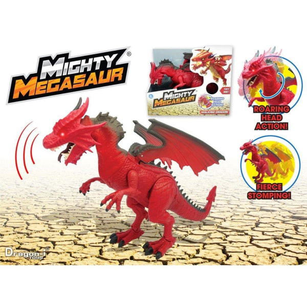 Mighty Megasaur  Battery Operated Walking Dragon