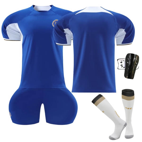 23-24 Chelsea Home Football Training Kit Ingen kod Kids 24(130-140CM)