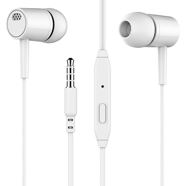 3,5 mm inbyggda mikrofon hörlurar in-ear trådade hörlurar för telefon dator  hörlurar in-ear earphone 43ab | earphone | Fyndiq