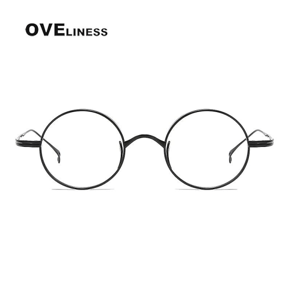 Pure Titanium Glasögonbågar för män Retro runda receptglasögonbågar Dam  2022 Vintage Myopia Optical Male Eyewear d07e | Fyndiq