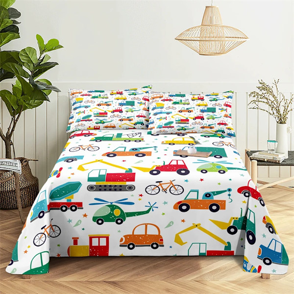 Spillehåndtag 0.9/1.2/1.5/1.8/2.0m Sengelinned Hjem Digitaltryk Polyester Sengelinned med Pudebetræk Print Sengelinned 4 110X230cm(2Pcs)