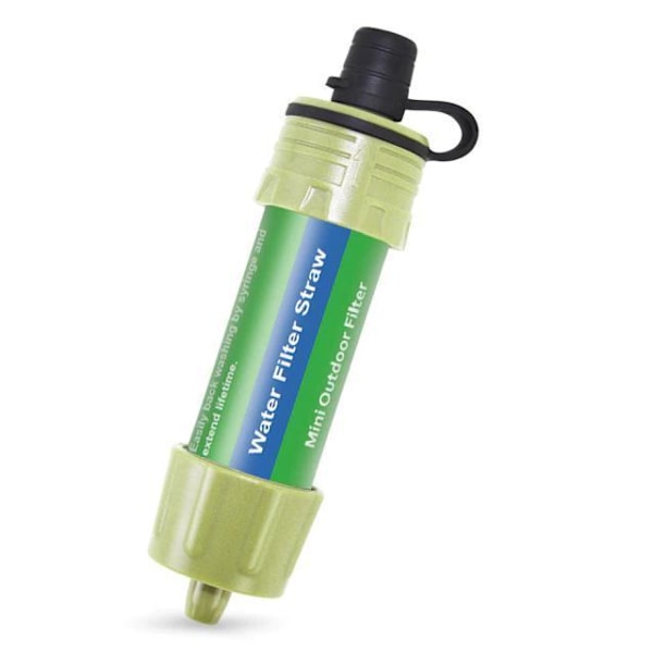 Bärbart vattenfiltrer med sugrör - 5000L - 0.01 mikron LightGreen green Green