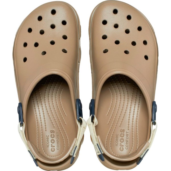 Crocs unisex-vuxen klassiska träskor för alla terräng (GET IT) Khaki-Multi 1 Little Kid