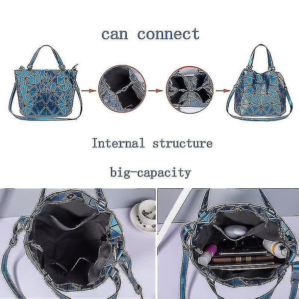 Bao-väskor för kvinnor 2023 Lyxhink Designer Mode Messenger Crossbody-väska Dam Geometriska axelhandväskor Tygväska Handväska silver