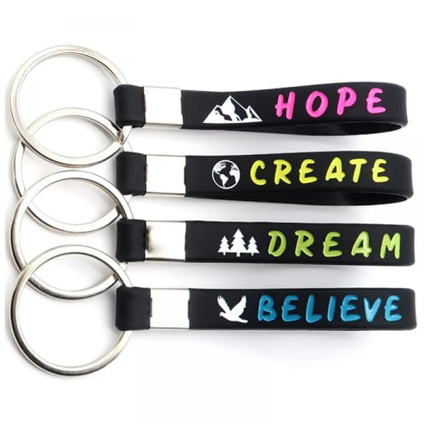 (12-pack) Inspirerande citat nyckelringar- Motivational Key Ch IC