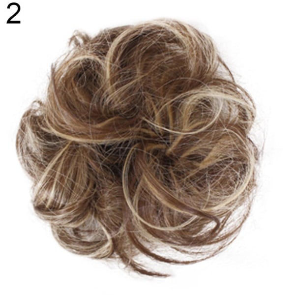 Mode kvinnor hår bulle förlängning 10