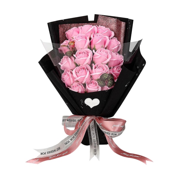 Rosebuket Kunstige Kunstige Blomster Konserverede Blomster Til Hende Unikke Gaver Valentinsdag Thanksgiving Fødselsdag 240362 Pink