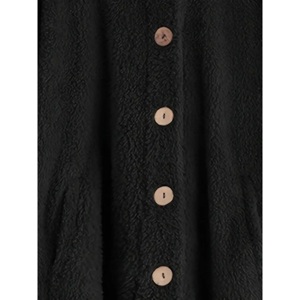 Varm jacka med thermal för kvinnor, casual ytterkläder för höst och vinter, damkläder black black L