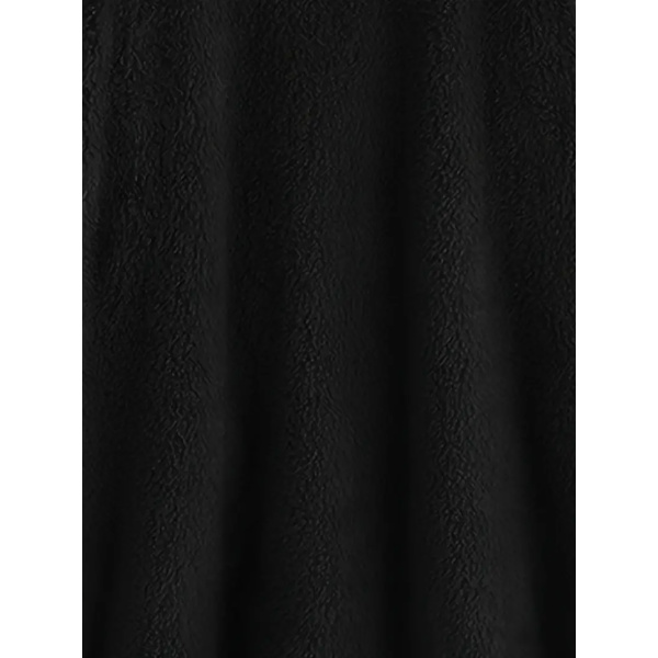 Varm jacka med thermal för kvinnor, casual ytterkläder för höst och vinter, damkläder black black L