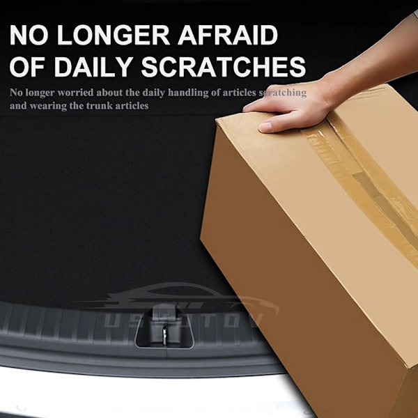 Trunk Protector Guard för Tesla Model Y Anti-Scratch Matta Bakre Lasttröskel Tröskel Cover Stötfångare ABS Organizer Pad Tillbehör 3pcs Model Y