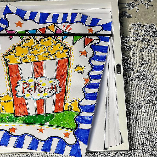 My Little Davinci trä tavelram 20 ark konstverk - barn white
