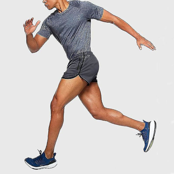 Herr Sport Shorts Sommar Sportkläder Strand Jogging Korta Byxor Träningsshorts Herr Basket Kläder Gym Fitness Löpbottnar Z Navy L(60-70kg)