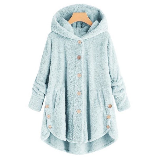 Varm jakke med termisk for kvinder, afslappet overtøj til efterår og vinter, dametøj grå grey XL