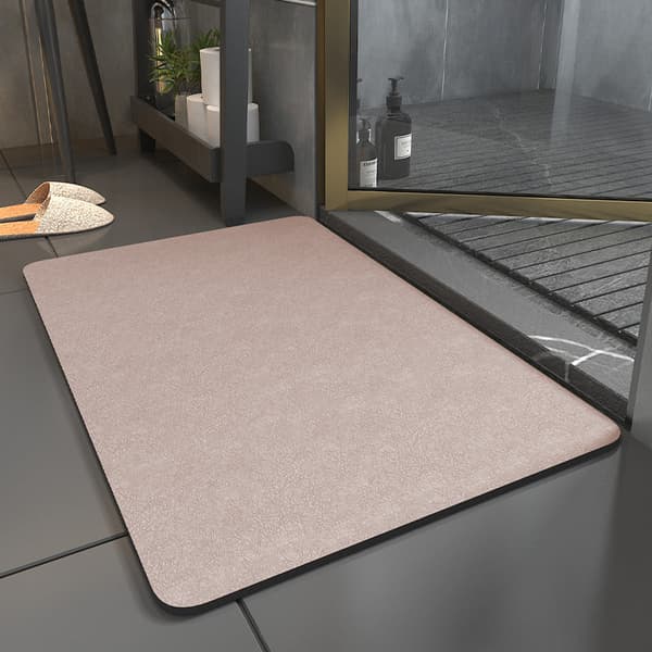 Duschmatta halkskydd Absorberande bad Badrumsmatta Matta Kiselgur Blue Blue 60×90cm