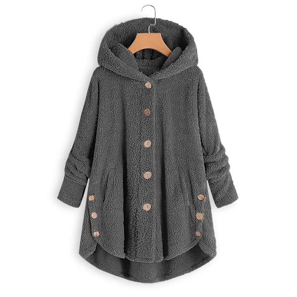 Varm jakke med thermal for kvinner, casual yttertøy for høst og vinter, dameklær grey grey M