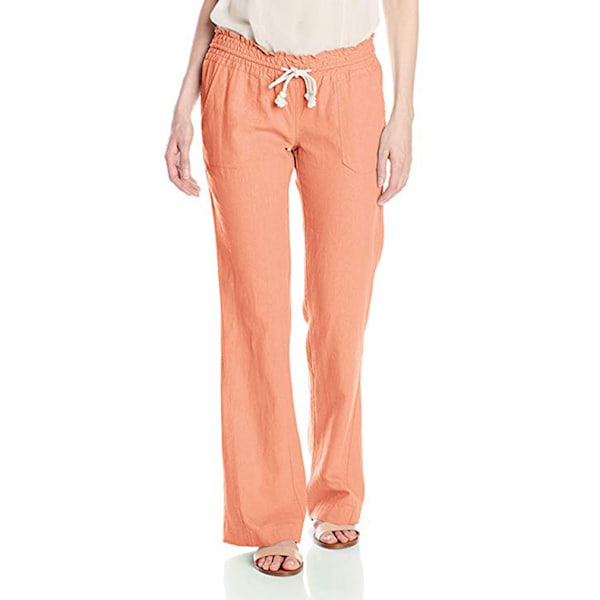 Kvinders Sommer Oceanside Casual Bukser Orange orange M