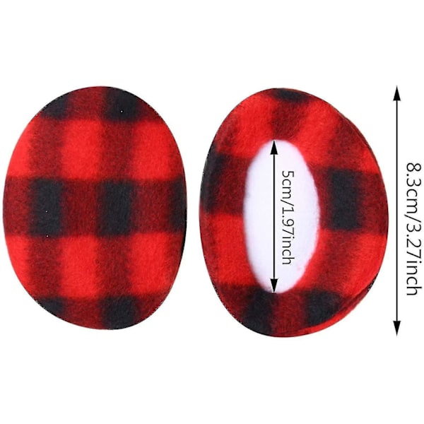 6 par öronkåpor Bandlösa öronvärmare i fleece - Vinteröronskydd unisex (6 färger)