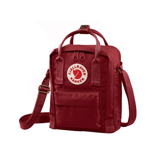 Dam Herr Utomhus Canvas Crossbody Väska Midjeväska Sportväska för Träning Resor Löpning Vandring Cykling, Vattentät Wine Red