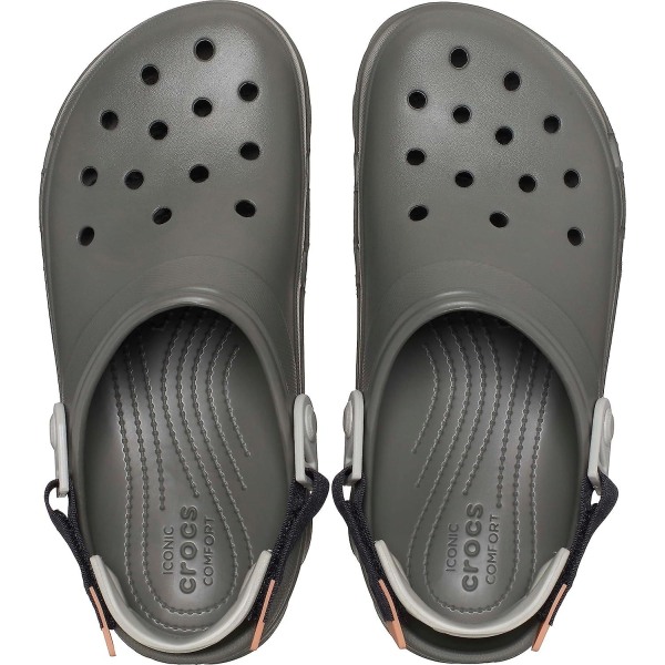 Crocs unisex-vuxen klassiska träskor för alla terräng (GET IT) Dusty Olive-Multi 16 Women-13