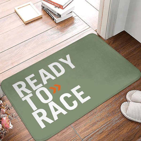 Ready To Race Dørmåtte til Entré Indendørs Motorcykelkører Badeværelse Køkken Dørmåtte Balkon Tæppe Toilet Fodmåtte 03 50x80cm 20x32inch