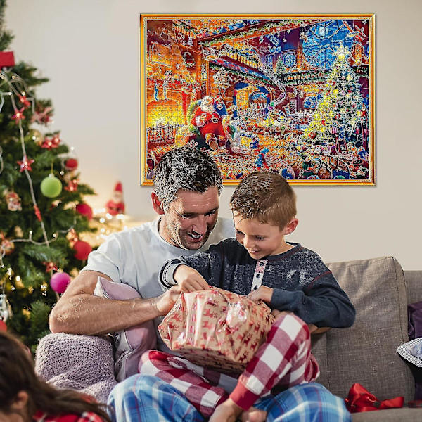 Puslespil julekalender 2023, 1008 puslespilsbrikker 24 dages jule nedtælling julekalendere 1