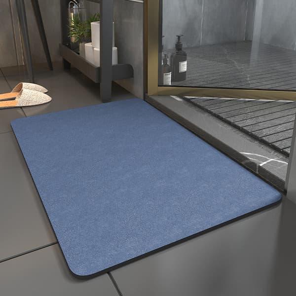 Duschmatta halkskydd Absorberande bad Badrumsmatta Matta Kiselgur Gray Gray 60×90cm
