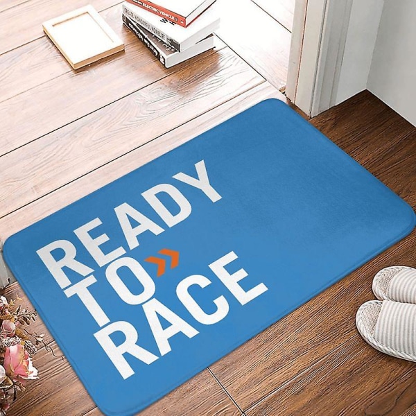 Ready To Race Dørmåtte til Entré Indendørs Motorcykelkører Badeværelse Køkken Dørmåtte Balkon Tæppe Toilet Fodmåtte 04 40x60cm 16x24inch