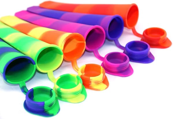 6 st Silikon Popsicle Lolly Formar, Isglass Form Set - Silikon
