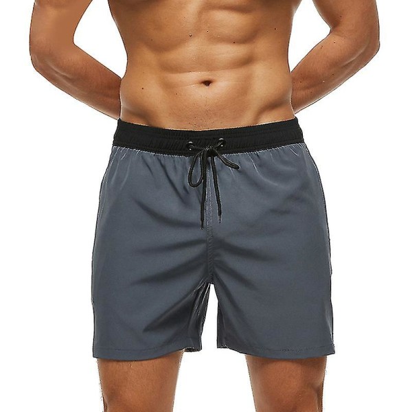 Badbyxor Herr Badshorts För Herr Sportshorts Simning black grey 2XL