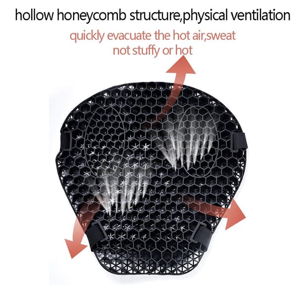 Gel Honeycomb Motorcykel Sittdyna Cover