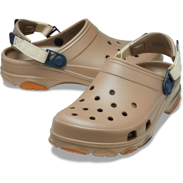 Crocs unisex-vuxen klassiska träskor för alla terräng (GET IT) Khaki-Multi 10 Toddler