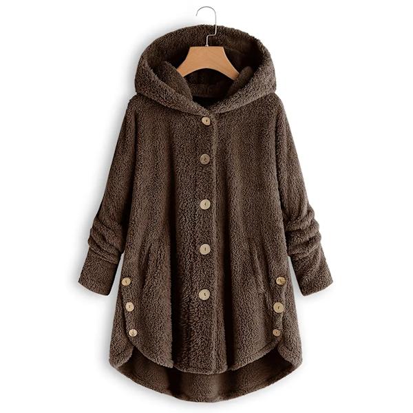 Varm jacka med thermal för kvinnor, casual ytterkläder för höst och vinter, damkläder Coffee Coffee M