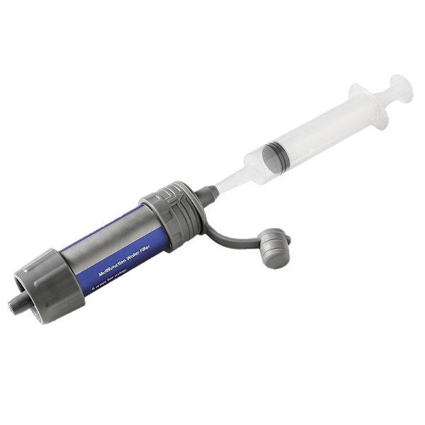 Bärbart vattenfiltrer med sugrör - 5000L - 0.01 mikron Grey gray grå
