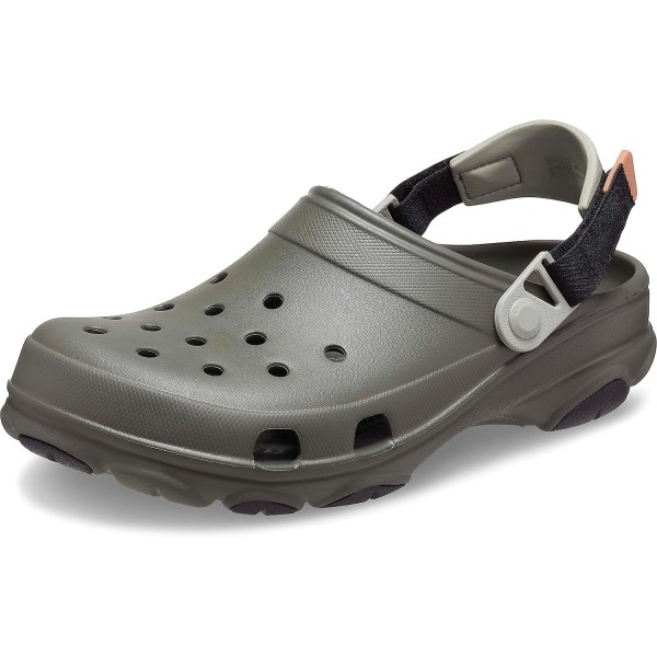 Crocs unisex-vuxen klassiska träskor för alla terräng (GET IT) Dusty Olive-Multi 14 Women-12