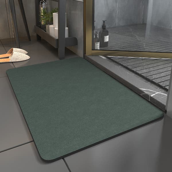 Duschmatta halkskydd Absorberande bad Badrumsmatta Matta Kiselgur Gray Gray 60×90cm