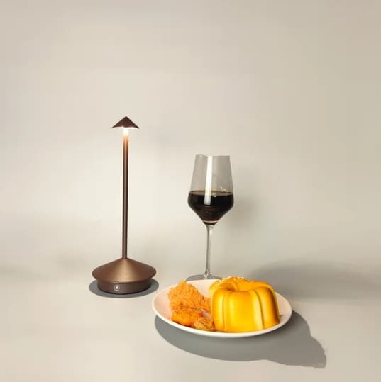 Aluminium Dimbar LED-bordslampa, inomhus/utomhusbruk