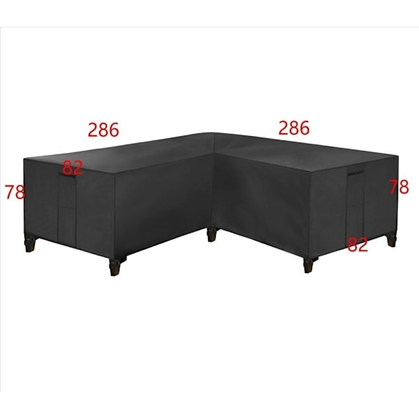 möbelskydd överdrag skydd till utemöbler hörnsoffa med vattentät grön grønn 270*270*90 cm
