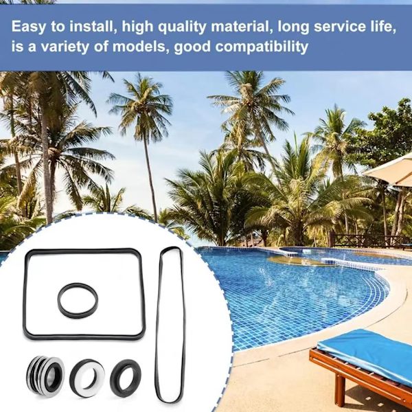 Poolpumpe O-rings pakningsreparationssæt til Hayward Super Pump SP2600 1600