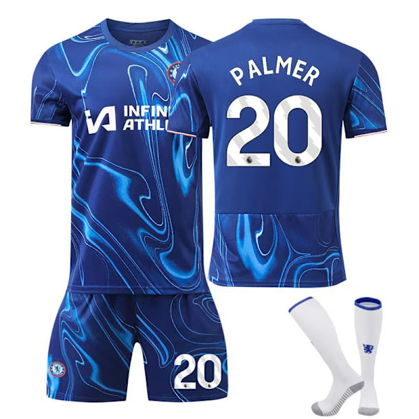 2024-2025 Chelsea Hemma Barn Fotbollströja med Strumpor NO.20 Palmer-WELLNESS 20